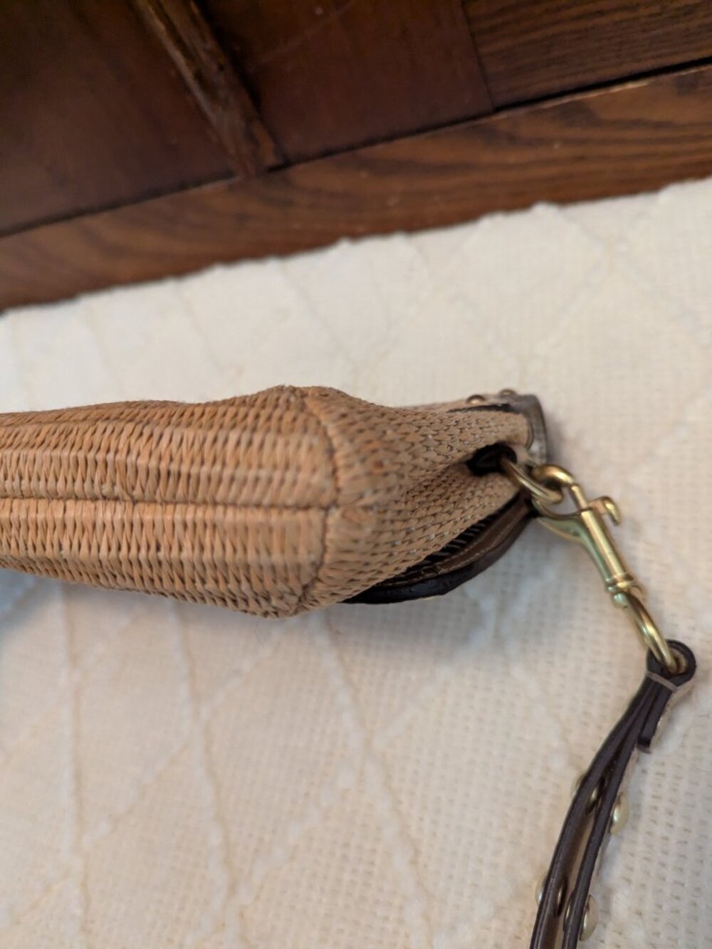 Coach straw Python clutch - Picture 6 of 11